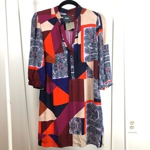 NWT Anthropologie Maeve Taryn Patchwork Shift Dress 0
